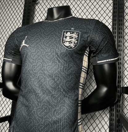 2024 England Euro Jordan Black Jersey Player Version