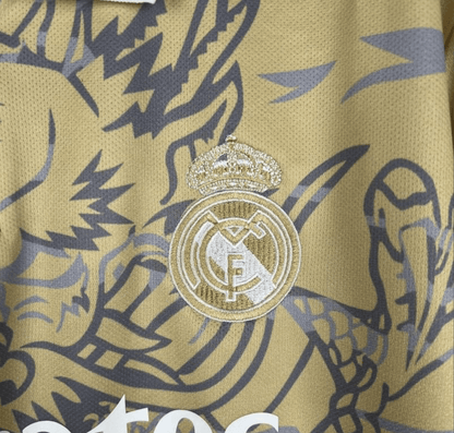 23/24 Real Madrid Gold Dragon Jersey