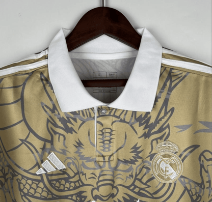 23/24 Real Madrid Gold Dragon Jersey