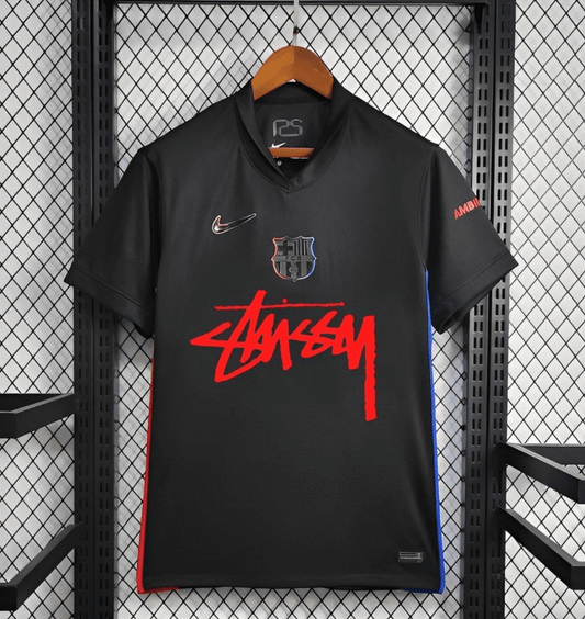 24/25 Barcelona x Stussy Away Black Jersey