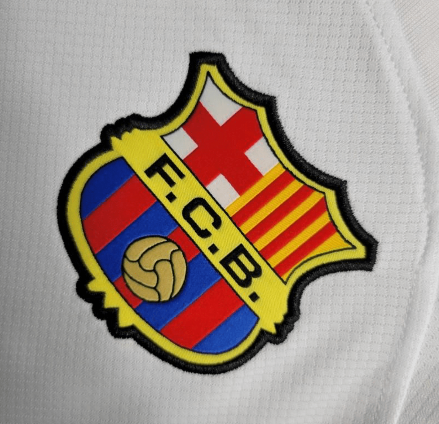 23/24 Barcelona White Away Long Sleeve Jersey