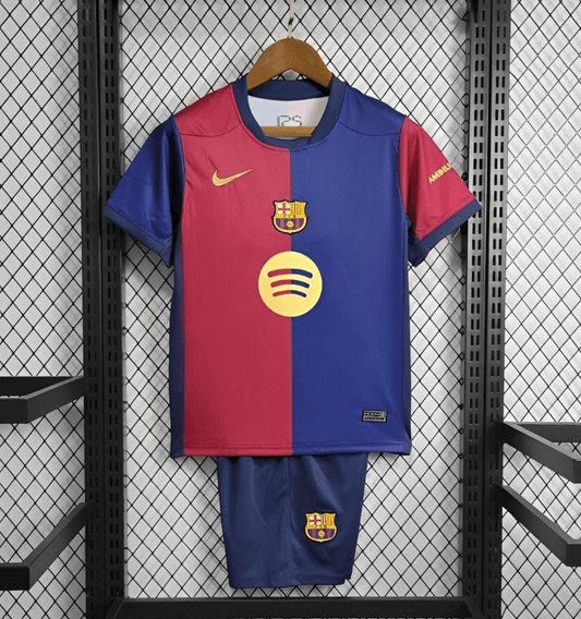 24/25 Barcelona Kids Home 125th Anniversary Jersey