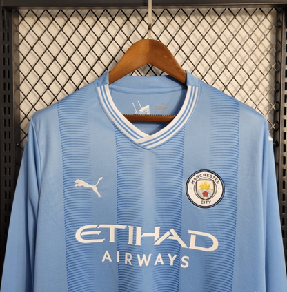 23/24 Manchester City Home Long Sleeve Jersey