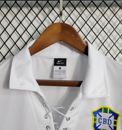 Retro 2004 Brazil White Jersey