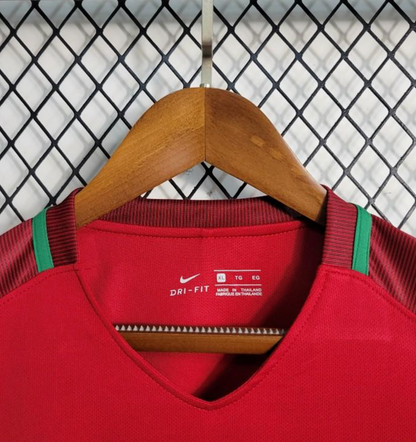 Retro 2016 Portugal Home Long Sleeve Jersey