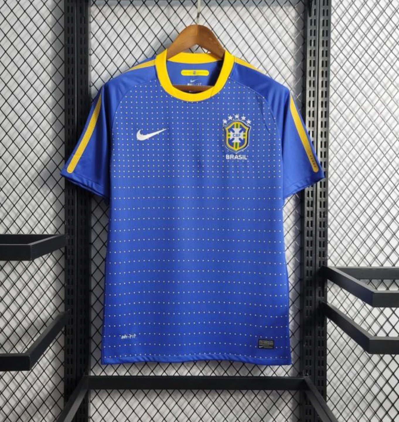 Retro 2010 Brazil Away Blue Jersey