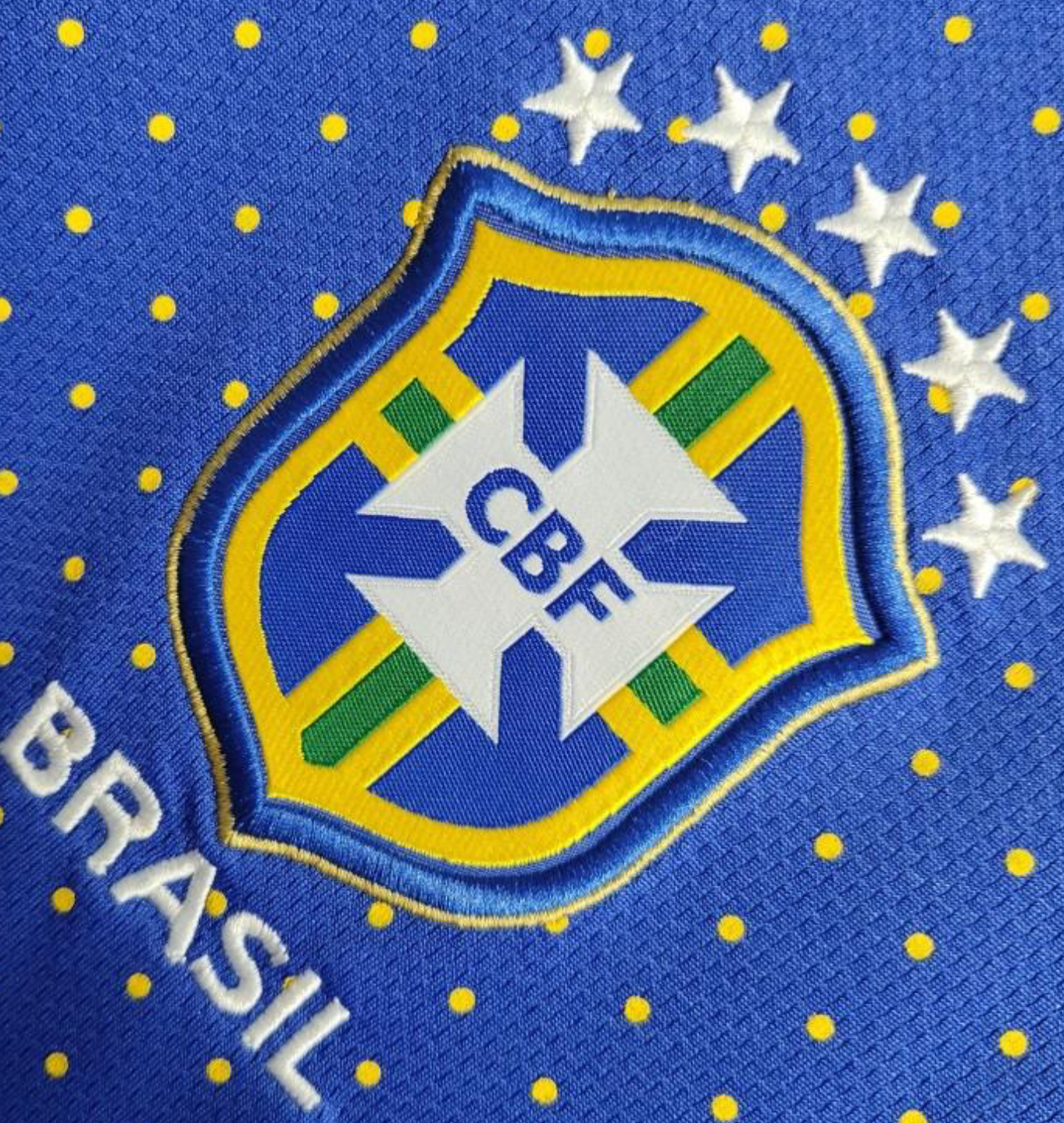 Retro 2010 Brazil Away Blue Jersey