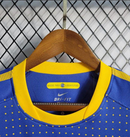 Retro 2010 Brazil Away Blue Jersey