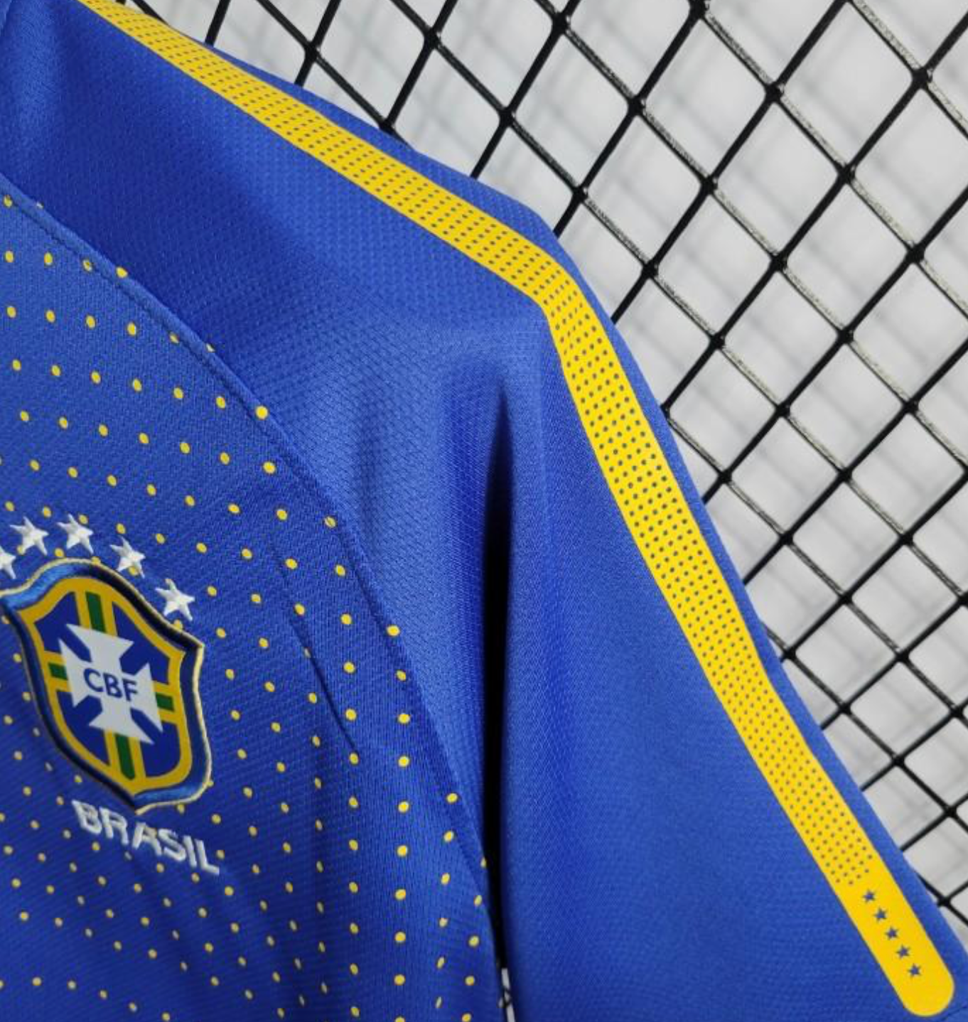 Retro 2010 Brazil Away Blue Jersey