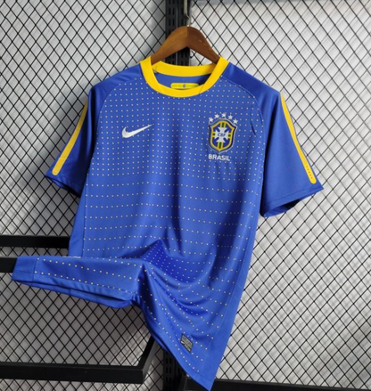 Retro 2010 Brazil Away Blue Jersey