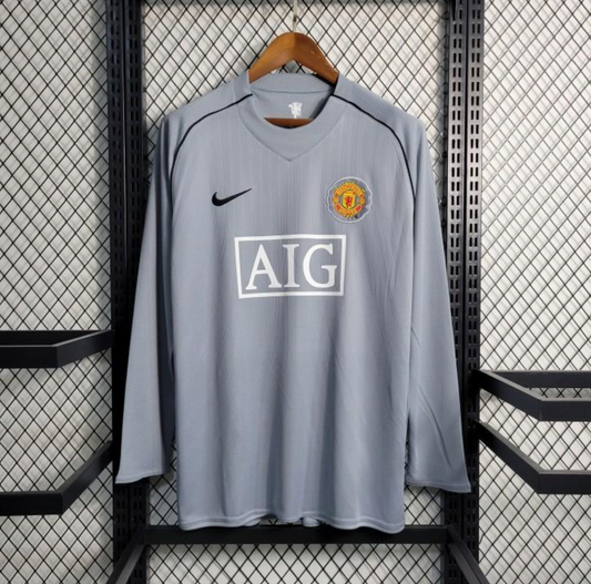 Retro 07/08 Manchester United Gray Goalkeeper Jersey