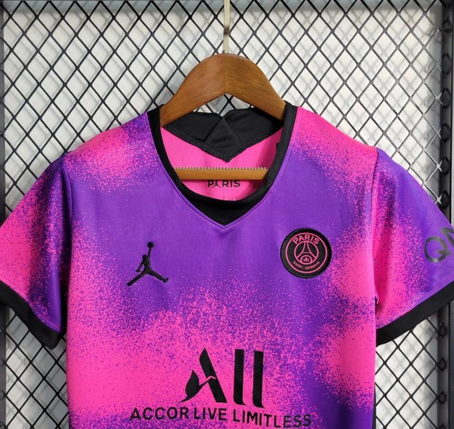 Retro 20/21 Kids PSG Paris Forth Pink Jersey