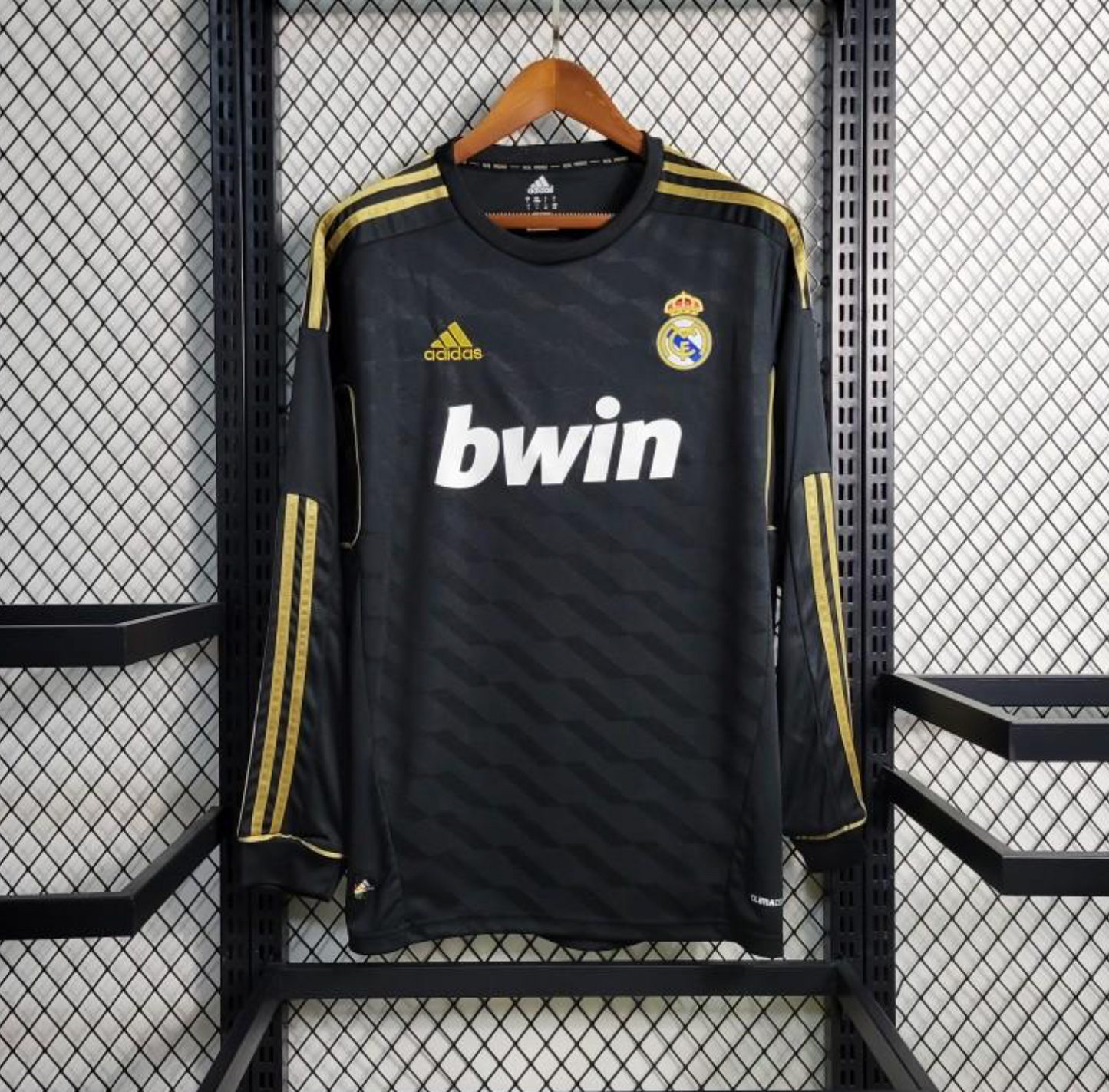 Retro 2011/12 Real Madrid Away Black Long Sleeve Jersey