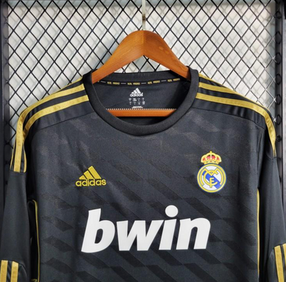 Retro 2011/12 Real Madrid Away Black Long Sleeve Jersey