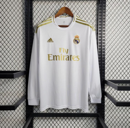 Retro 19/20 Real Madrid Home Long Sleeve Jersey