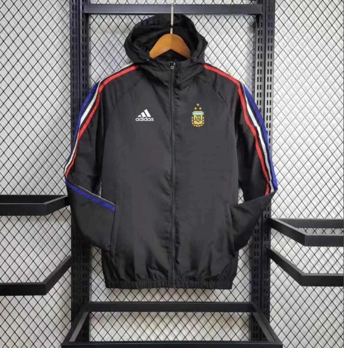 2024 Argentina Black Windbreaker