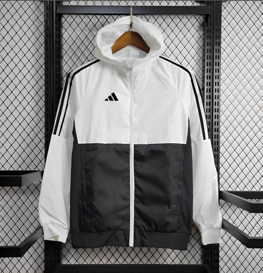 2024 Adidas Black White Windbreaker