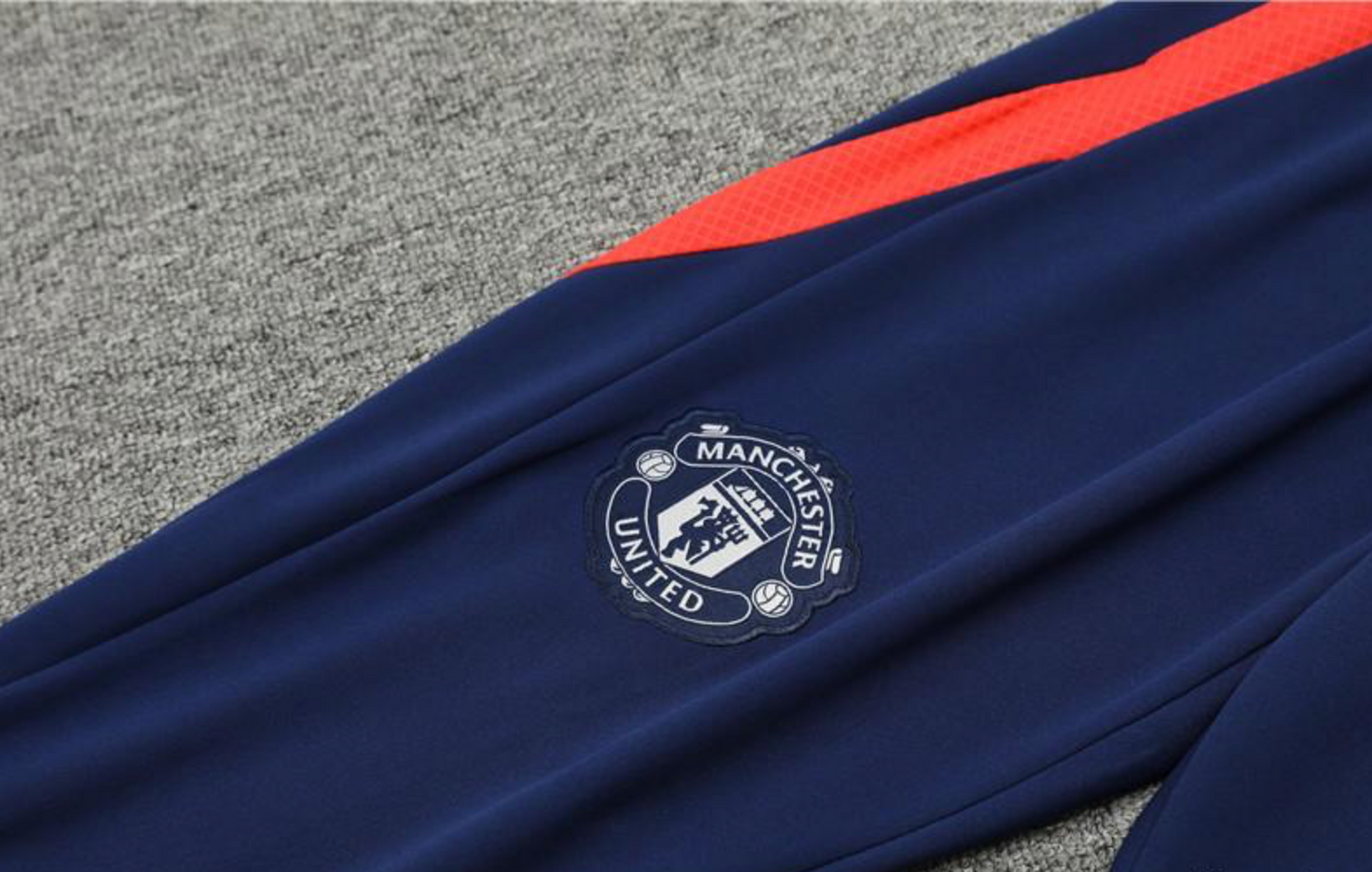 24/25 Manchester United Orange/Navy Half Zipper Jacket+Long Pants