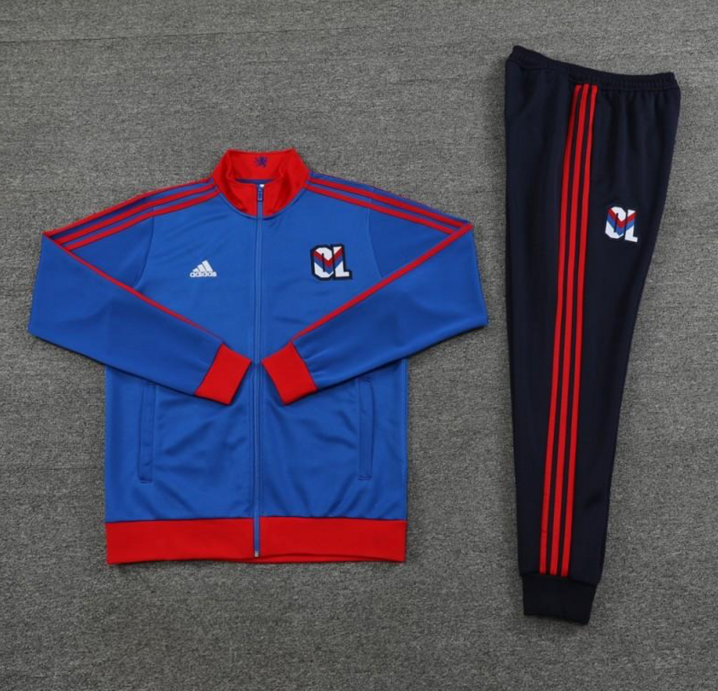 23/24 Olympique Lyonnais Blue Lyon Blue Full Zipper Jacket + Pants