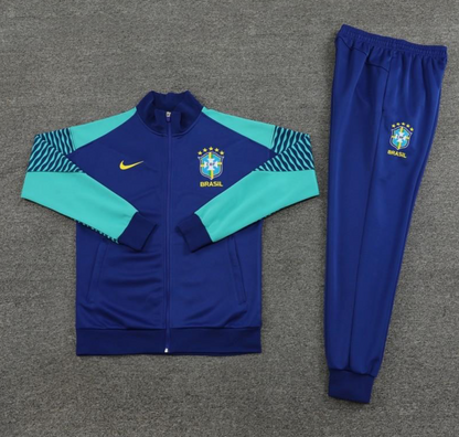 23/24 Brazil Blue Full Zipper Jacket + Pants