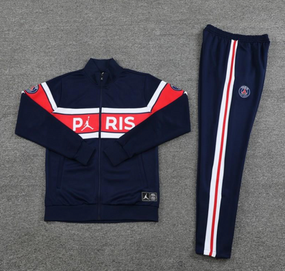 23/24 PSG Navy Red Full Zipper Jacket + Pants