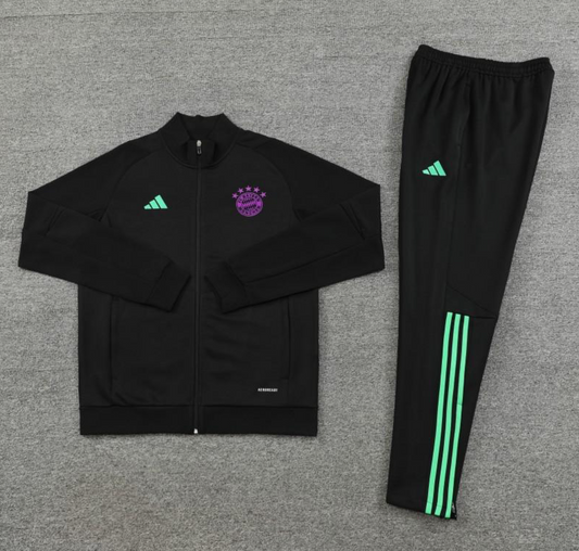 23/24 Bayern Munich Black/Purple Full Zipper + Pants