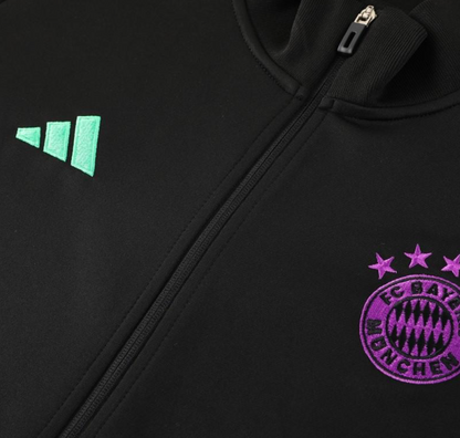 23/24 Bayern Munich Black/Purple Full Zipper + Pants