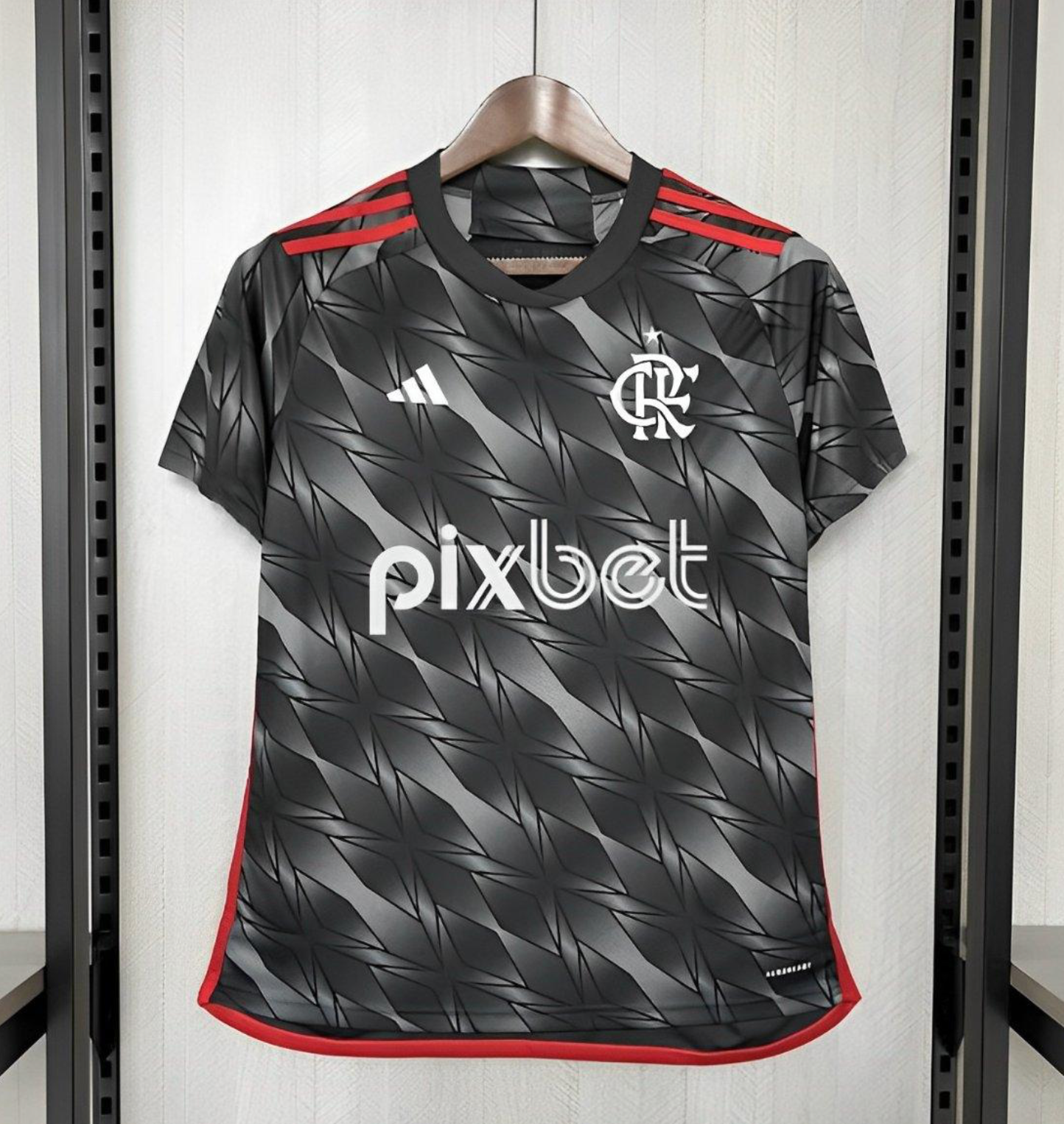 24/25 Womens Flamengo Third Black Jersey With Full Sponsor