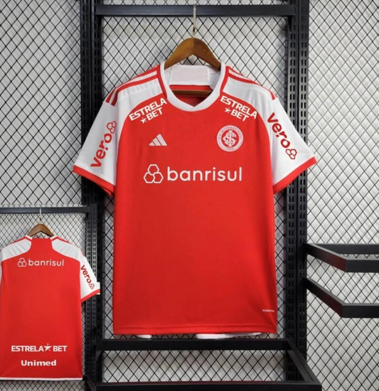 24/25 SC Internacional Home Jersey With Full Sponsors