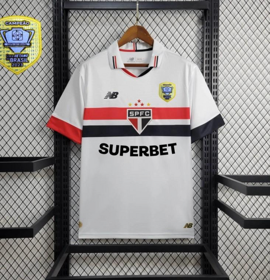 24/25 Sao Paulo Home Jersey + All Sponsors