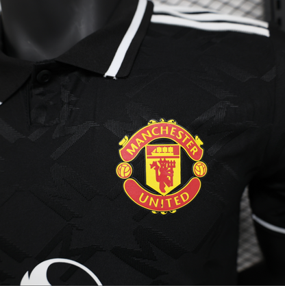 24/25 Manchester United Black Polo Jersey