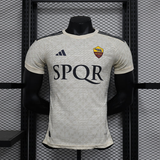 23/24 AS Roma Away With Sponsor Jersey