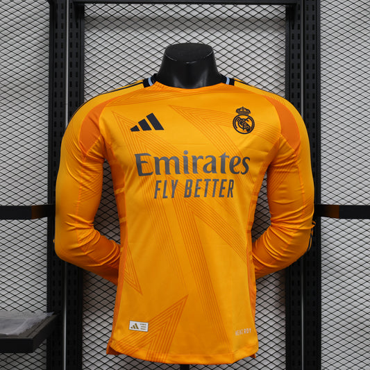 24/25 Real Madrid Orange Long Sleeve Jersey