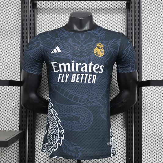 24/25 Real Madrid Grey/Black Dragon Special Jersey