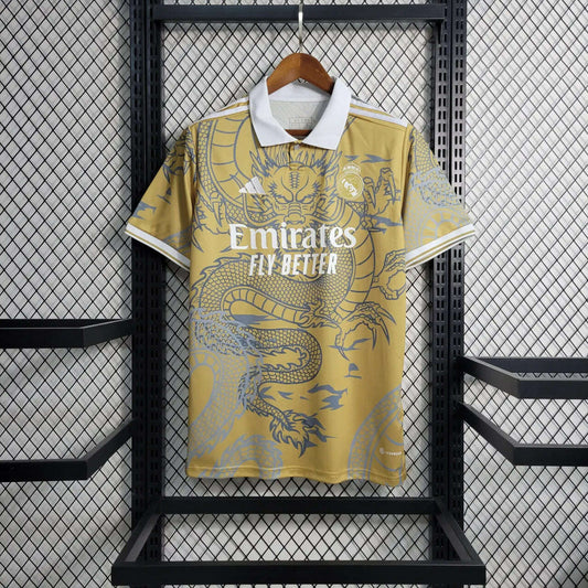 23/24 Real Madrid Gold Dragon Jersey